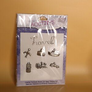 Darice Finishing Accents Travel Metal Charms